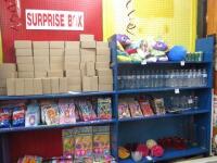 Red and Yellow Pegboard and Contents