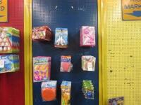 Blue pegboard