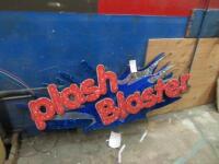 Plash Blaster Sign