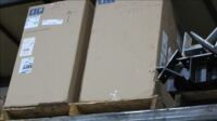 Lot -- Plumbing Inventory on pallet racking (NO MACHINERY AND NO WATER HEATERS) includes 2 new Hasley Taylor handicap water fountains, etc. *** PLEASE NOTE: This lot is offered subject to bulk bid offer on lot 118