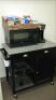 lot--cart, Westbend microwave and B&D coffee maker--SNACKS NOT INCLUDED *** PLEASE NOTE: This lot is offered subject to bulk bid offer on lot 118