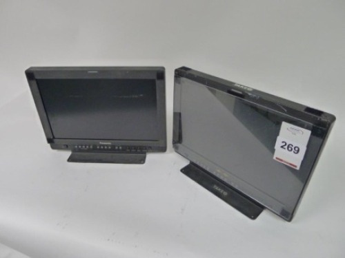 2 Panasonic BT-LH1700W 17inch Professional Video Monitors