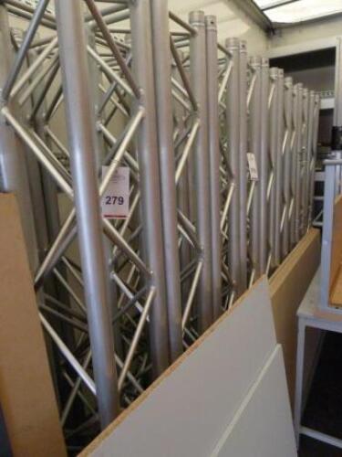 Prolyte 30 Lighting Truss Comprising of: 20 X 2mtr Truss Sections, 4 X 1mtr Sections, 4 X 50cm Section, 4 X 3 Way Corner Sections plus Couplers, Spigots etc