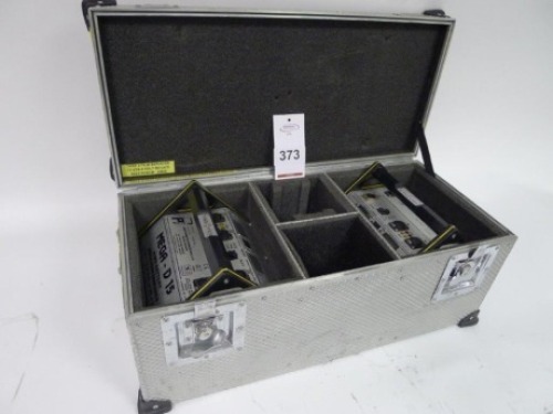 2 Cine Power Mega D 15 NIMH Batteries with Charger and Flight Case