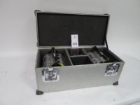 2 Cine Power Mega D 15 NIMH Batteries with Charger and Flight Case