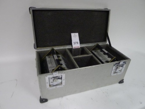 2 Cine Power Mega D 15 NIMH Batteries with Charger and Flight Case