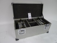 2 Cine Power Mega D 15 NIMH Batteries with Charger and Flight Case