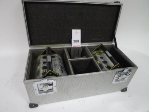 2 Cine Power Mega D 15 NIMH Batteries with Charger and Flight Case