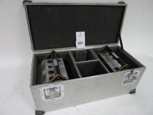 2 Cine Power Mega D 15 NIMH Batteries with Charger and Flight Case