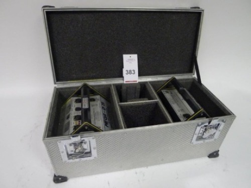 2 Cine Power Mega D 15 NIMH Batteries with Charger and Flight Case