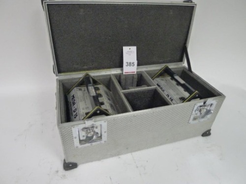 2 Cine Power Mega D 15 NIMH Batteries with Charger and Flight Case