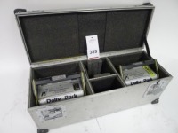 2 Cine Power Dolly Pack Nickel Cadmium Block Batteries with Charger and Flight Case