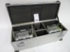 2 Cine Power Dolly Pack Nickel Cadmium Block Batteries with Charger and Flight Case