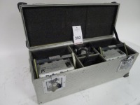 2 Cine Power Dolly Pack Nickel Cadmium Block Batteries with Charger and Flight Case
