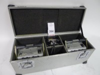 2 Cine Power Dolly Pack Nickel Cadmium Block Batteries with Charger and Flight Case