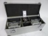 2 Cine Power Dolly Pack Nickel Cadmium Block Batteries with Charger and Flight Case