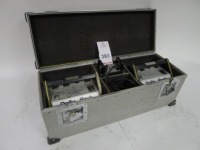 2 Cine Power Dolly Pack Nickel Cadmium Block Batteries with Charger and Flight Case