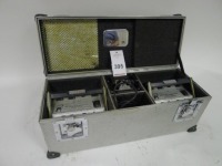 2 Cine Power Dolly Pack Nickel Cadmium Block Batteries with Charger and Flight Case