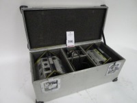 2 Cine Power Dolly Pack Nickel Cadmium Block Batteries with Charger and Flight Case