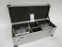 2 Cine Power Dolly Pack Nickel Cadmium Block Batteries with Charger and Flight Case