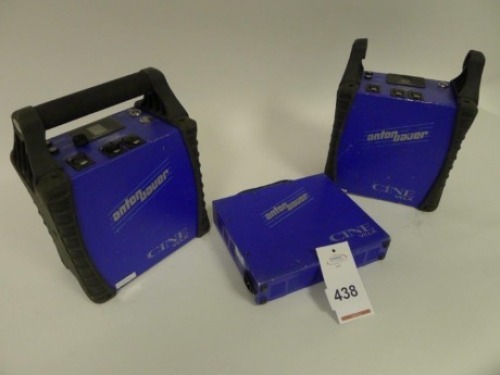 2 Anton Bauer Cine VCLX 14.4 Volt -28 Volt Batteries with Charger Unit