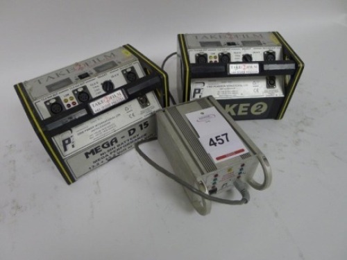 2 Cine Power Mega D 15 NIMH Batteries with Charger