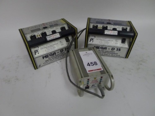 2 Cine Power Mega D 15 NIMH Batteries with Charger