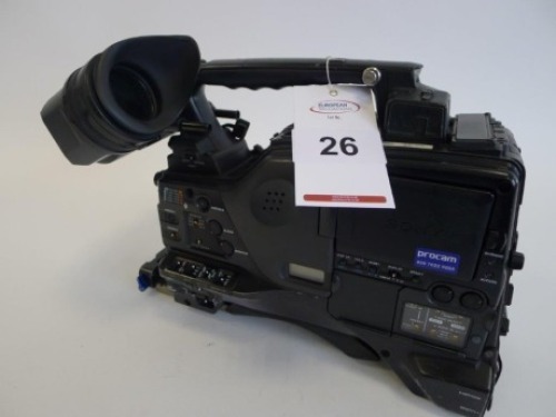 Sony PDW-F800 Professional Disc Camcorder,&nbsp;Serial No. 10702, 5073 Hours