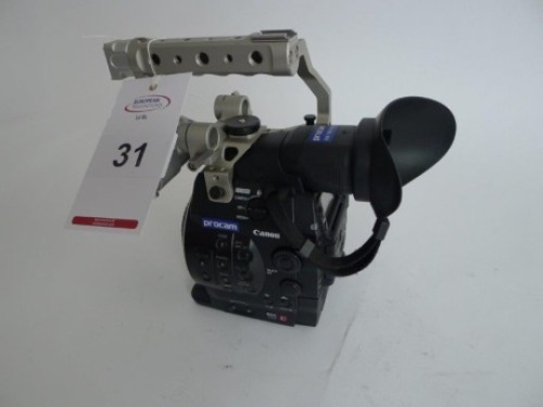 Canon EOS C300 Cinema Camera,&nbsp;Serial No. 534000000000, 1568 Hours, with monitor