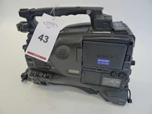 Sony PDW-F800 Professional Disc Camcorder,&nbsp;Serial No. 60307, 2388 Hours
