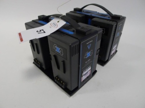 2 Hawk Woods VL-4X4 Simultaneous V-Lock Battery Chargers