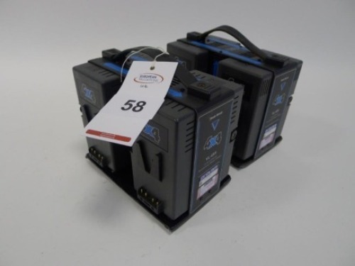 2 Hawk Woods VL-4X4 Simultaneous V-Lock Battery Chargers