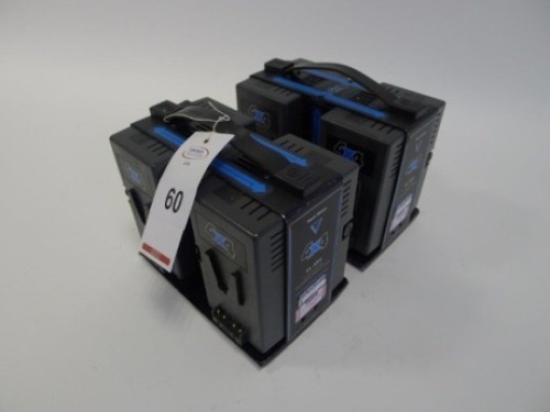 2 Hawk Woods VL-4X4 Simultaneous V-Lock Battery Chargers