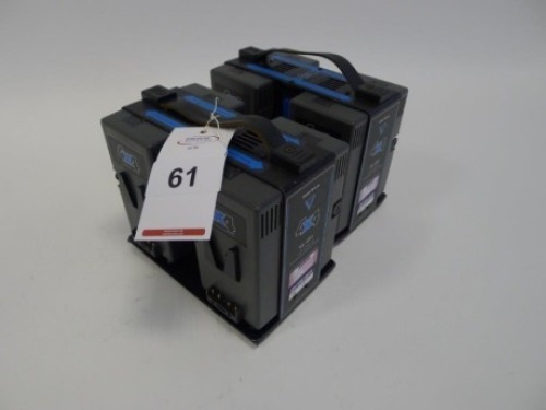 2 Hawk Woods VL-4X4 Simultaneous V-Lock Battery Chargers