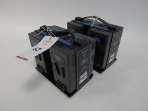 2 Hawk Woods VL-4X4 Simultaneous V-Lock Battery Chargers