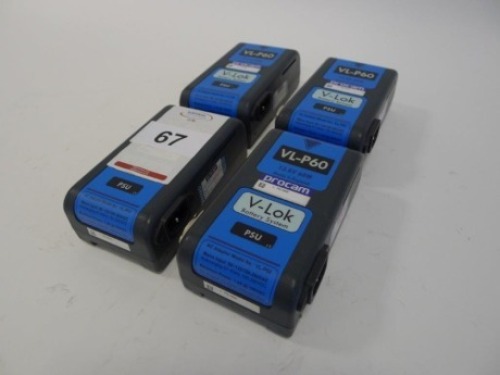 4 Hawk-Woods VL-P60 Camera Supply Units