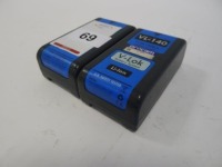 2 Hawk-Woods VL-140 14.4 Volt Lithium Iron Camera Batteries