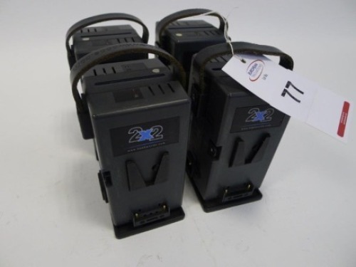 4 Hawk Woods VL-2X2P V-Lock Dual Battery Chargers