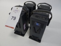 4 Hawk Woods VL-2X2P V-Lock Dual Battery Chargers