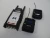 Sony DWR-SO2D Wireless Receiver and 2 Sony DWT -BO1 Wireless Bodypack Transmitters