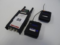 Sony DWR-SO2D Wireless Receiver and 2 Sony DWT -BO1 Wireless Bodypack Transmitters