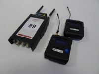 Sony DWR-SO2D Wireless Receiver and 2 Sony DWT -BO1 Wireless Bodypack Transmitters