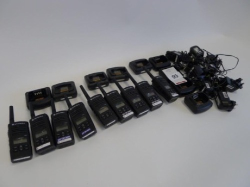 9 Motorola XTNiD Walkie TALKIES with Desktop Chargers
