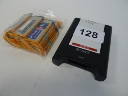 25 Sony SBS -32G1A SXS-1 32 Gb Memory Cards with Sony SBAC-US20 USB Reader/Writer