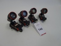 4 Dedolight REDZilla Mini On-board InfraRed LED Light Heads
