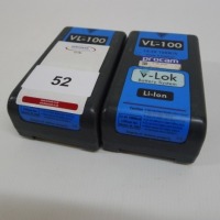 2 Hawk Woods VL-90HP Lithium Ion Batteries