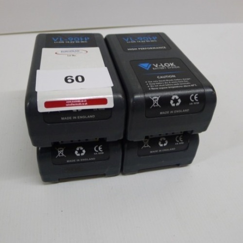 4 Hawk Woods VL-90HP Lithium Ion Batteries