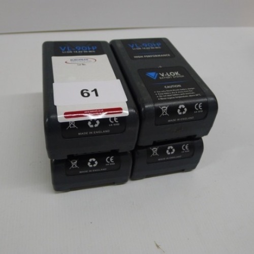 4 Hawk Woods VL-90HP Lithium Ion Batteries