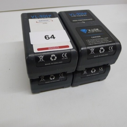 4 Hawk Woods VL-90HP Lithium Ion Batteries