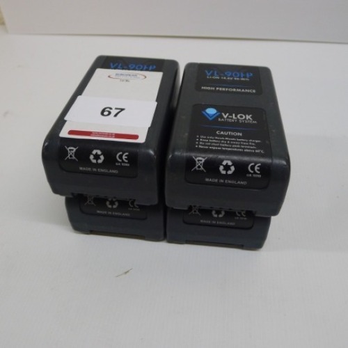 4 Hawk Woods VL-90HP Lithium Ion Batteries